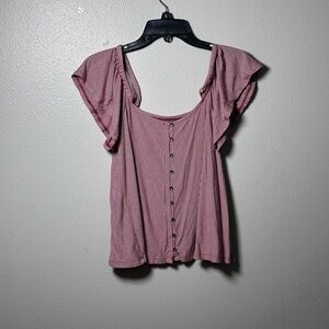 American‎ Eagle Off Shoulder Stripe Top Blouse Soft & Sexy Size XS